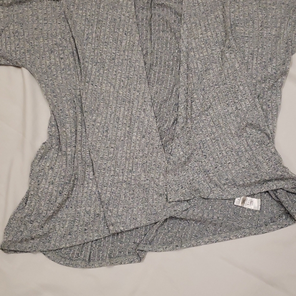 LuLaRoe Heathered Knit Cardigan Blue Grey Women's Large L - Picture 5 of 11
